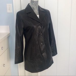 PELLE STUDIO WILSONS Leather Blazer size S